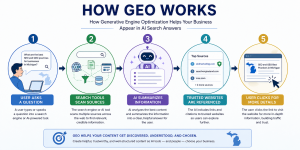 How generative engine optimization helps websites appear in AI search answers.