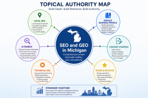 Topical authority map for SEO and GEO content in Michigan.
